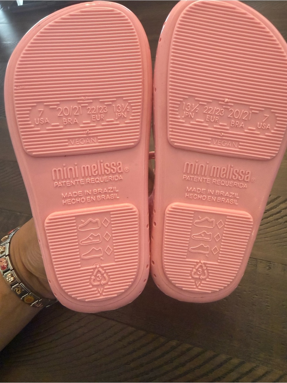 Mini Melissa Pink Cherry Pop Mary Jane Sandals - Picture 5 of 5
